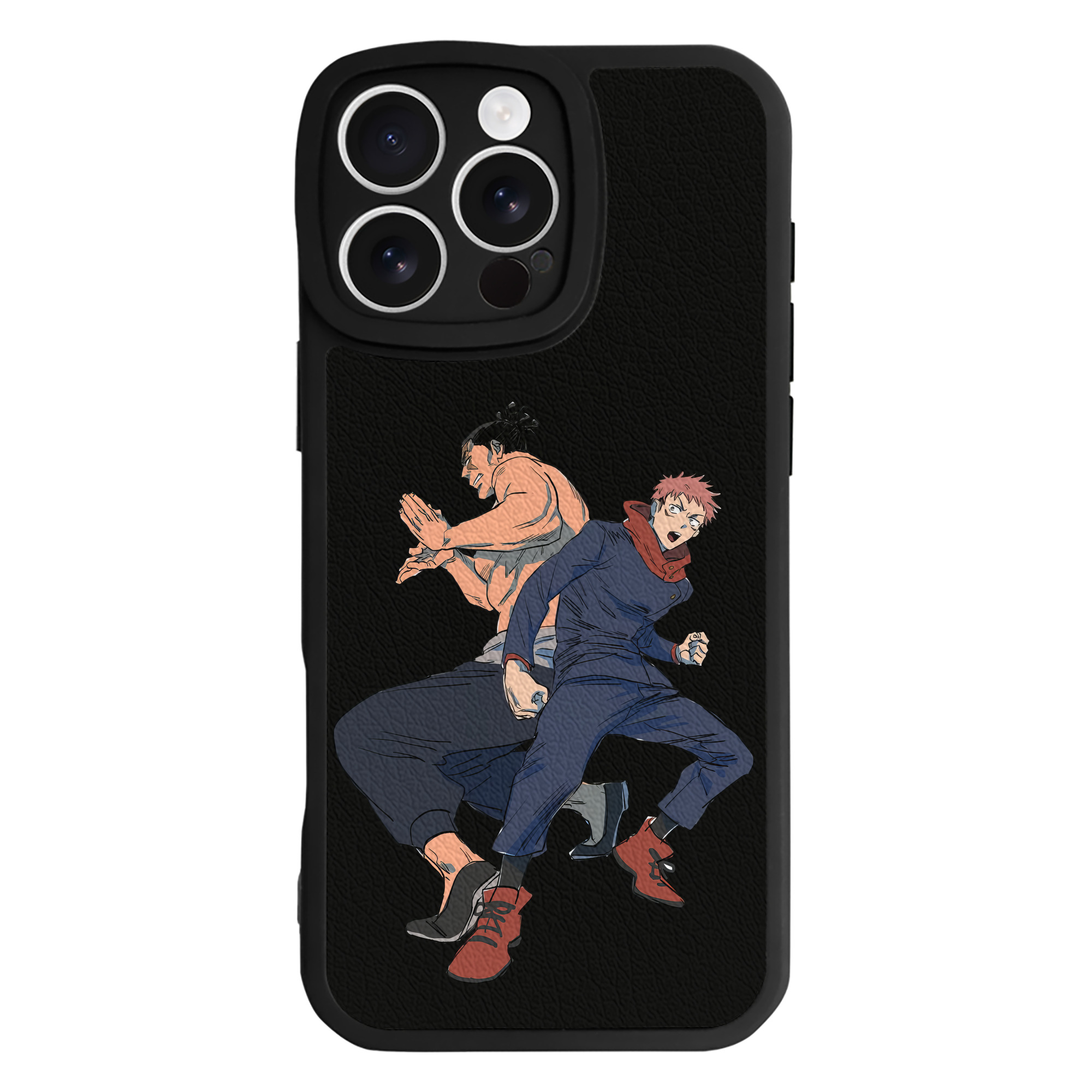 （画像用） 呪術廻戦 Jujutsu Kaisen 【iPhone 16シリーズ対応】シリコンスマホケース（レザー調） 材質：シリコン